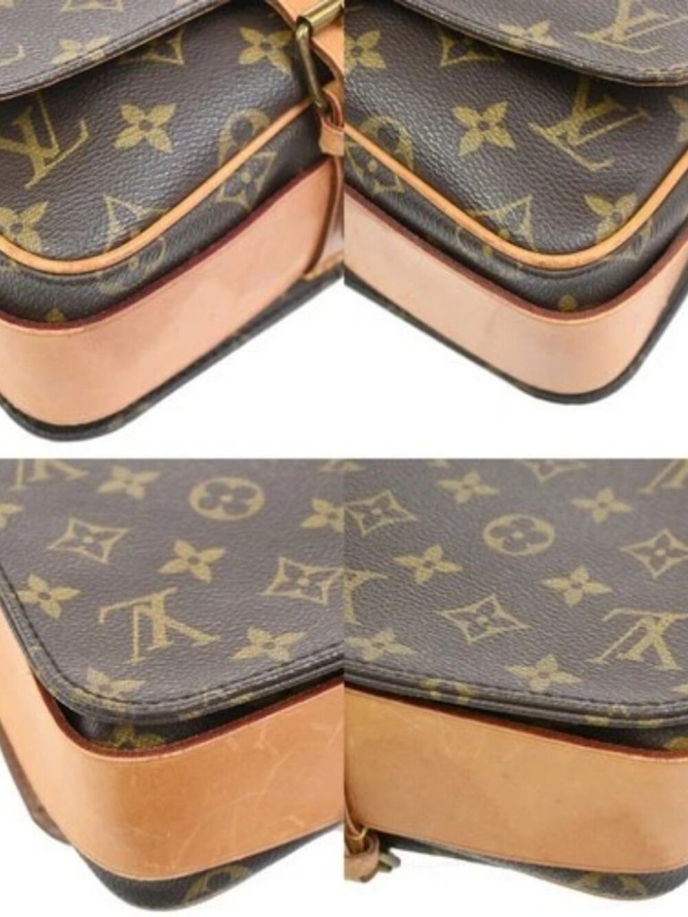 LOUIS VUITTON Cartouchiere MM Shoulder Bag Monogram Leather Brown M51253 85ZA183 - Picture 7 of 15